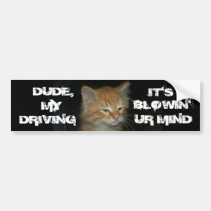 Sticker pour pare-chocs "DUDE DRIVIN BLOWIN' UR MI