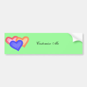 Sticker pour pare-chocs Heart Trio