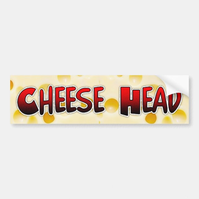 Sticker pour pare-chocs Humour Wisconsin Head au f (Devant)