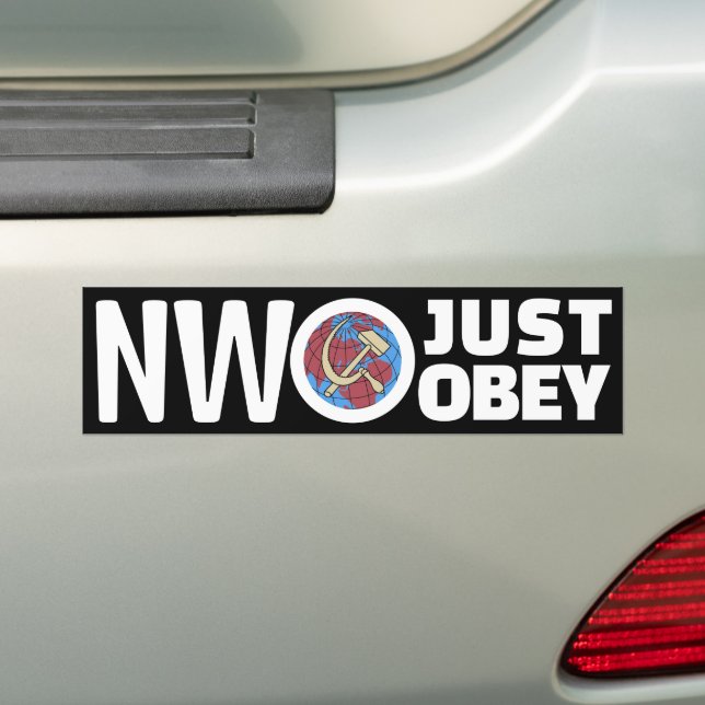 Sticker pour pare-chocs Just Obey (foncé) (En voiture)