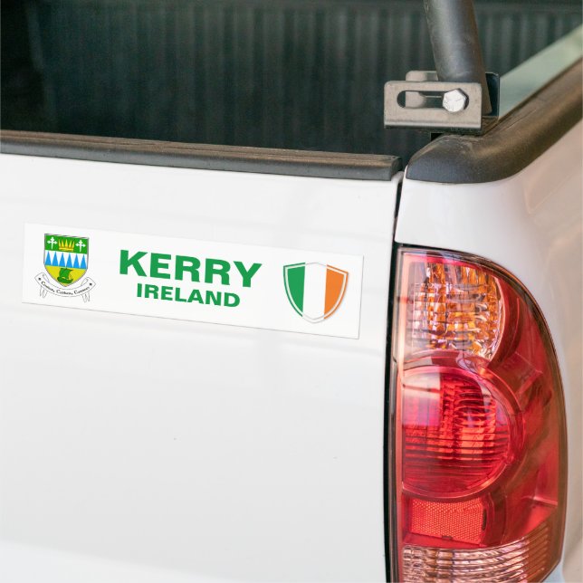 Sticker pour pare-chocs Kerry Ireland Crest et Iri (Sur camion)