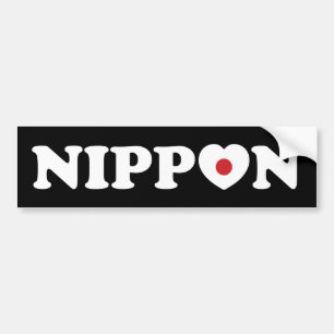 Sticker pour pare-chocs Nippon Love Heart