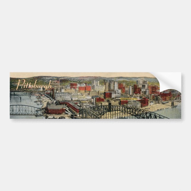 Sticker pour pare-chocs Pittsburgh Point 1931 (Devant)