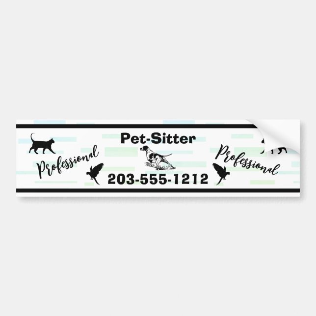Sticker pour pare-chocs pour animaux de compagnie  (Devant)