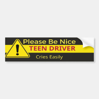 Sticker pour pare-chocs pour conducteur nouveau Ad