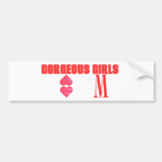 Sticker pour pare-chocs pour femmes MM