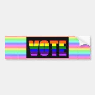 Sticker pour pare-chocs pour les élections LGBT en