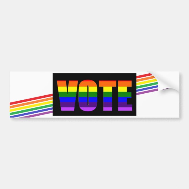 Sticker pour pare-chocs pour les élections LGBT en (Devant)