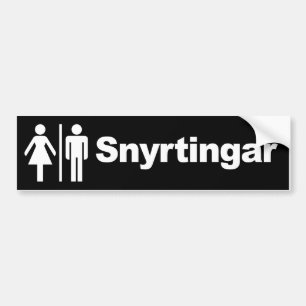Sticker pour pare-chocs Snyrtingar