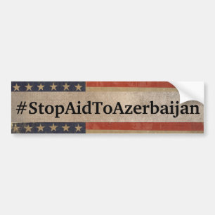 Sticker pour pare-chocs #StopAidToAzerbaijan