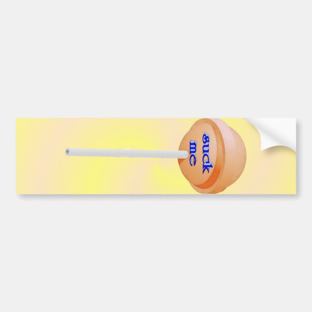 Sticker pour pare-chocs Suck Me Lollipop (Devant)