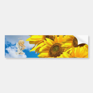 Sticker pour pare-chocs Sunflower Floral Babel