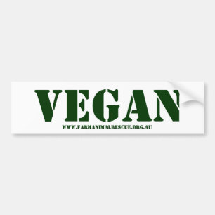 Sticker pour pare-chocs végétalien