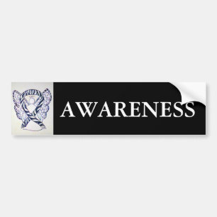 Sticker pour pare-chocs Zebra Stripe Awareness