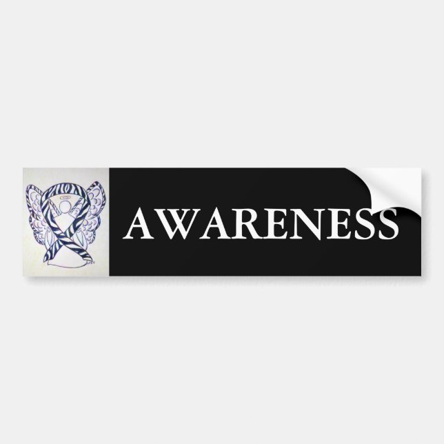 Sticker pour pare-chocs Zebra Stripe Awareness (Devant)