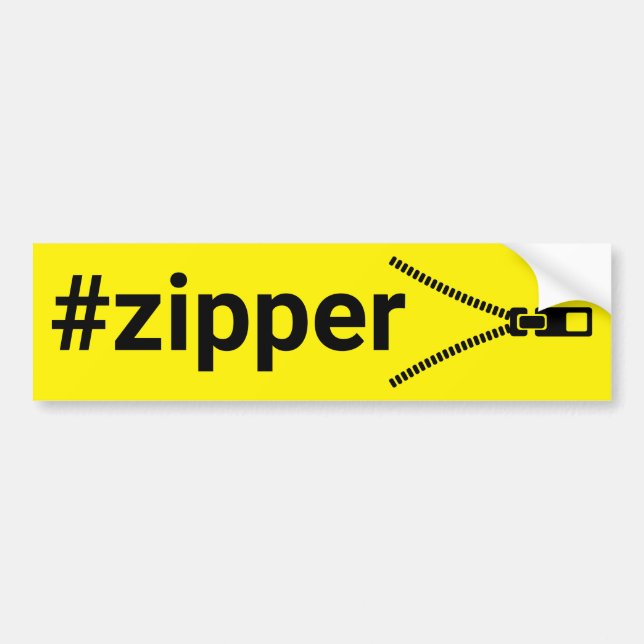 Sticker pour pare-chocs #Zipper (Devant)