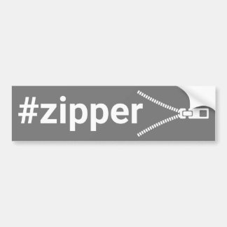Sticker pour pare-chocs #Zipper