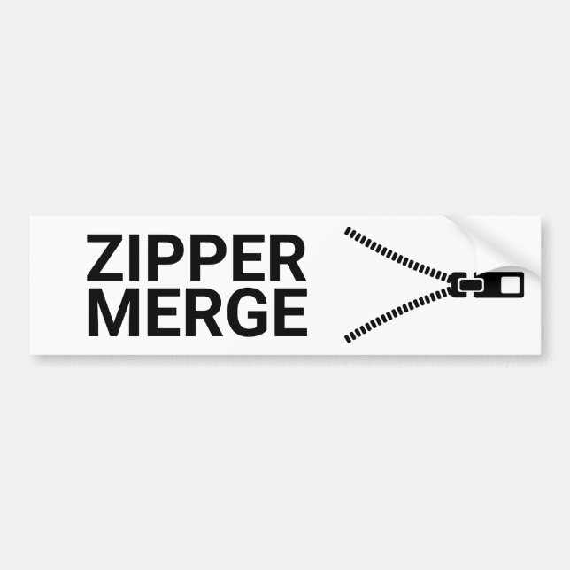 Sticker pour pare-chocs Zipper (Devant)