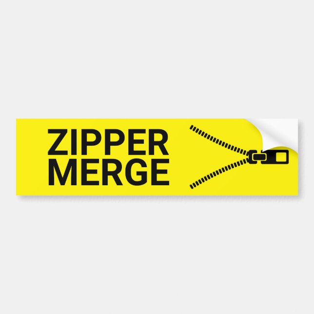 Sticker pour pare-chocs Zipper Fuge (Devant)