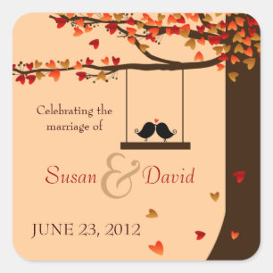 Sticker pour phoque en chêne d'arbre Inséparables 