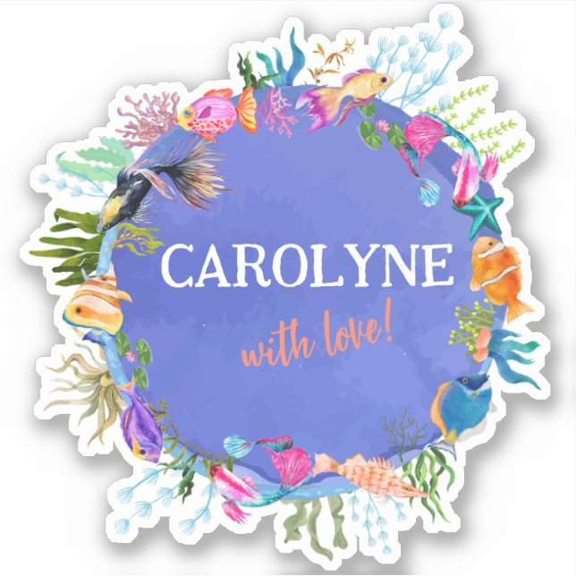 Sticker pour phoque Enveloppe personnalisée (Devant)