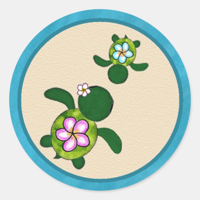 Sticker pour phoque pour Baby shower de TORTLE de  (Devant)