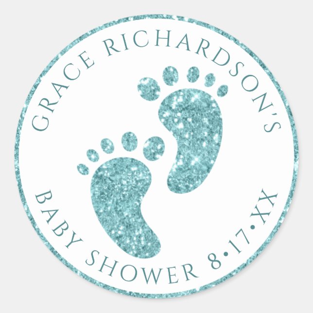 Sticker pour pieds pour bébé Parties scintillant t (Devant)