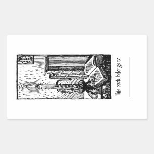 Sticker pour plaque de livre et bougie