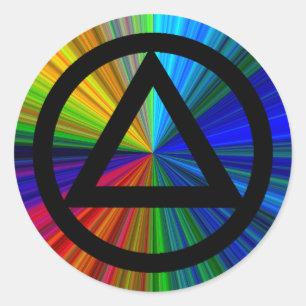 Sticker pour récupération circulaire et triangulai