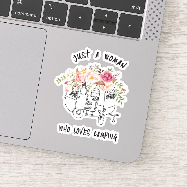 Sticker Pour sa jolie petite remorque de camping (Détail)