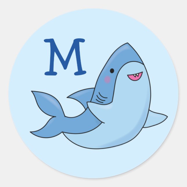 Sticker pour sceau d'enveloppe Kawaii Nom de l'enf (Devant)