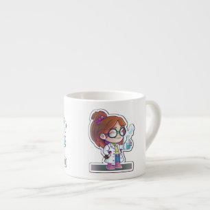 Sticker pour scientifique fille Art Espresso Mug