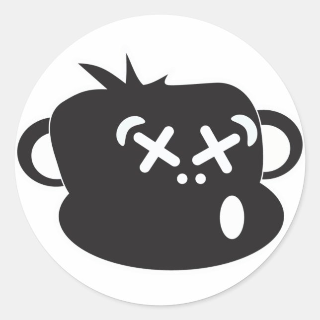 Sticker pour singe ivre (Devant)