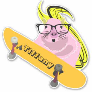 Sticker pour skateboard Naughty Squirrel #147