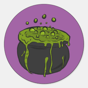 Sticker pour sorcières Cauldron