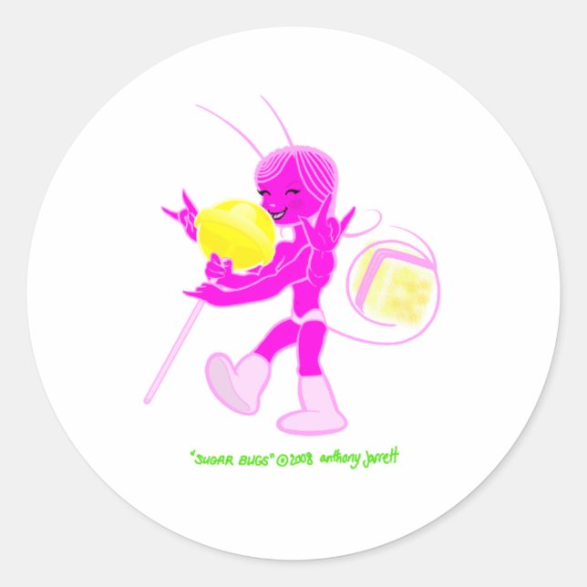 Sticker pour sucre Bug 2 pas de logo (Devant)