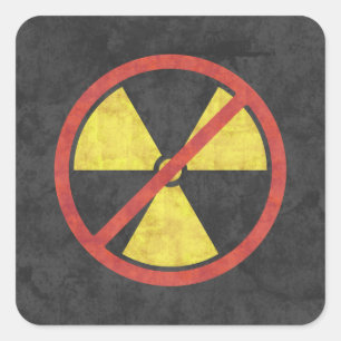 Sticker pour Symbole de Rayonnement Nucléaire