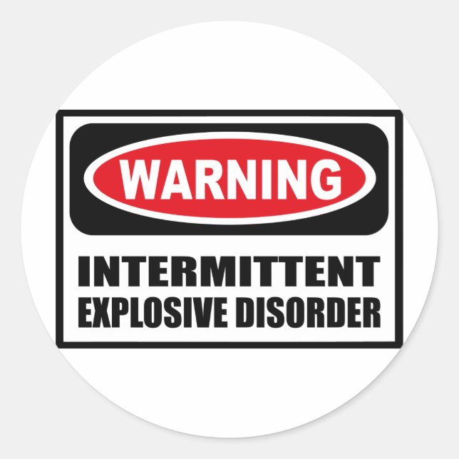 Sticker pour TROUBLES EXPLOSIFS INTERMITTENTS (Devant)