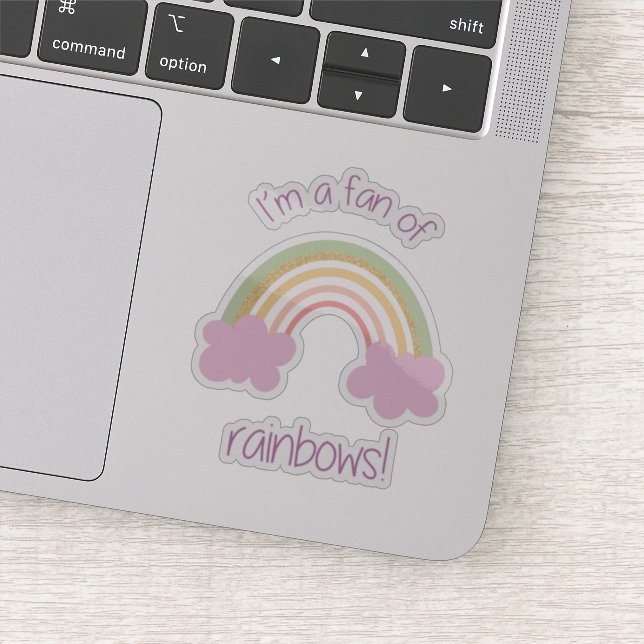 Sticker pour ventilateur arc-en-ciel (Détail)