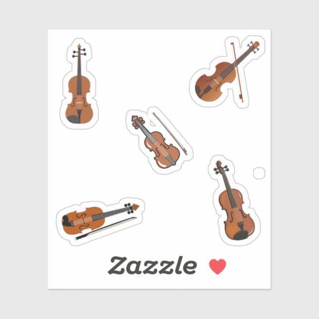 Sticker pour violon (Feuille)