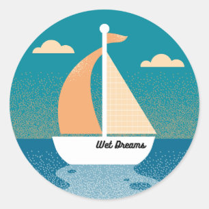 Sticker pour voilier Wet Dreams