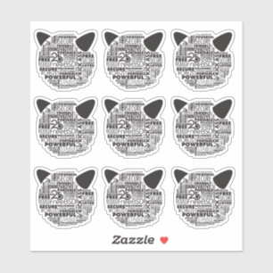 Sticker Pourquoi j'aime FreeBSD 25th Anniversary Vinyl Sti