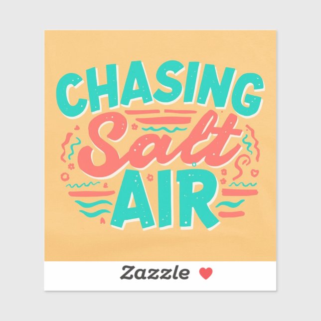 Sticker poursuivant l'air salé (Feuille)