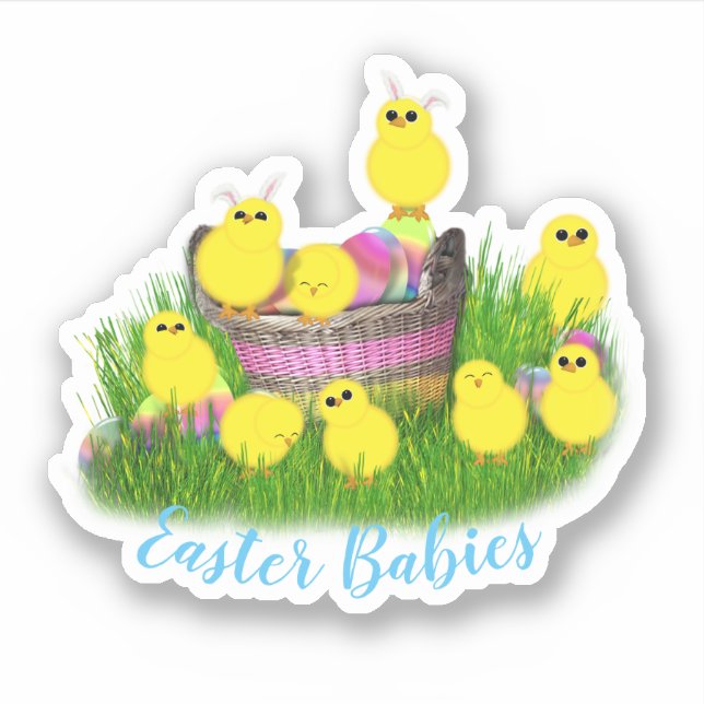 Sticker Poussins de Pâques (Devant)