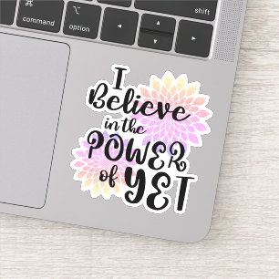 Sticker Pouvoir floral de Parties scintillant rose d'une e