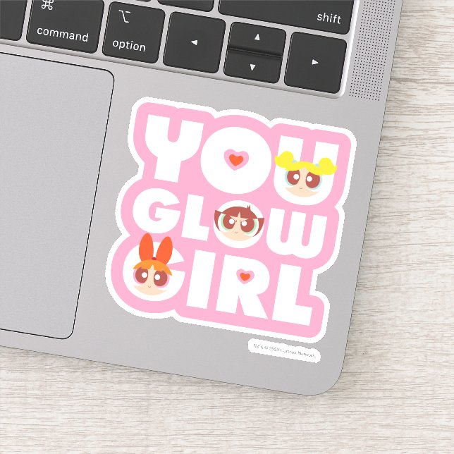 Sticker Powerpuff Girls: You Glow Girl (Détail)