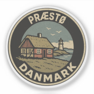 Sticker Præ stø, Danemark Danmark