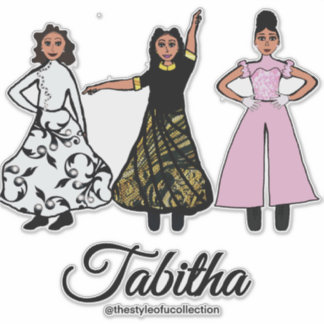 Sticker Praise Dancer Trio #2
