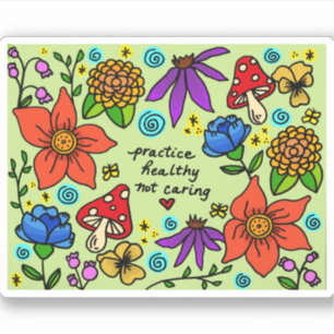 Sticker Pratiquer la santé sans s'en soucier
