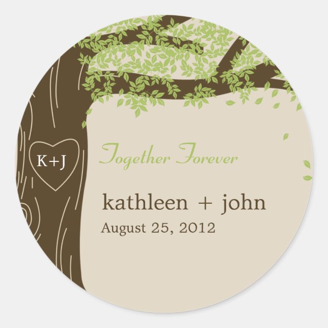 Sticker préféré en chêne (Devant)